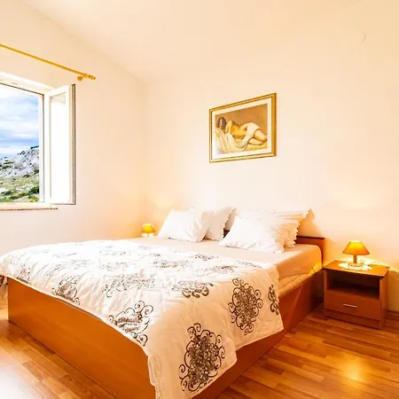 Apartamento Durdica Beautiful Garden With Fantastic Sea And Mountain Views Metajna Exterior foto