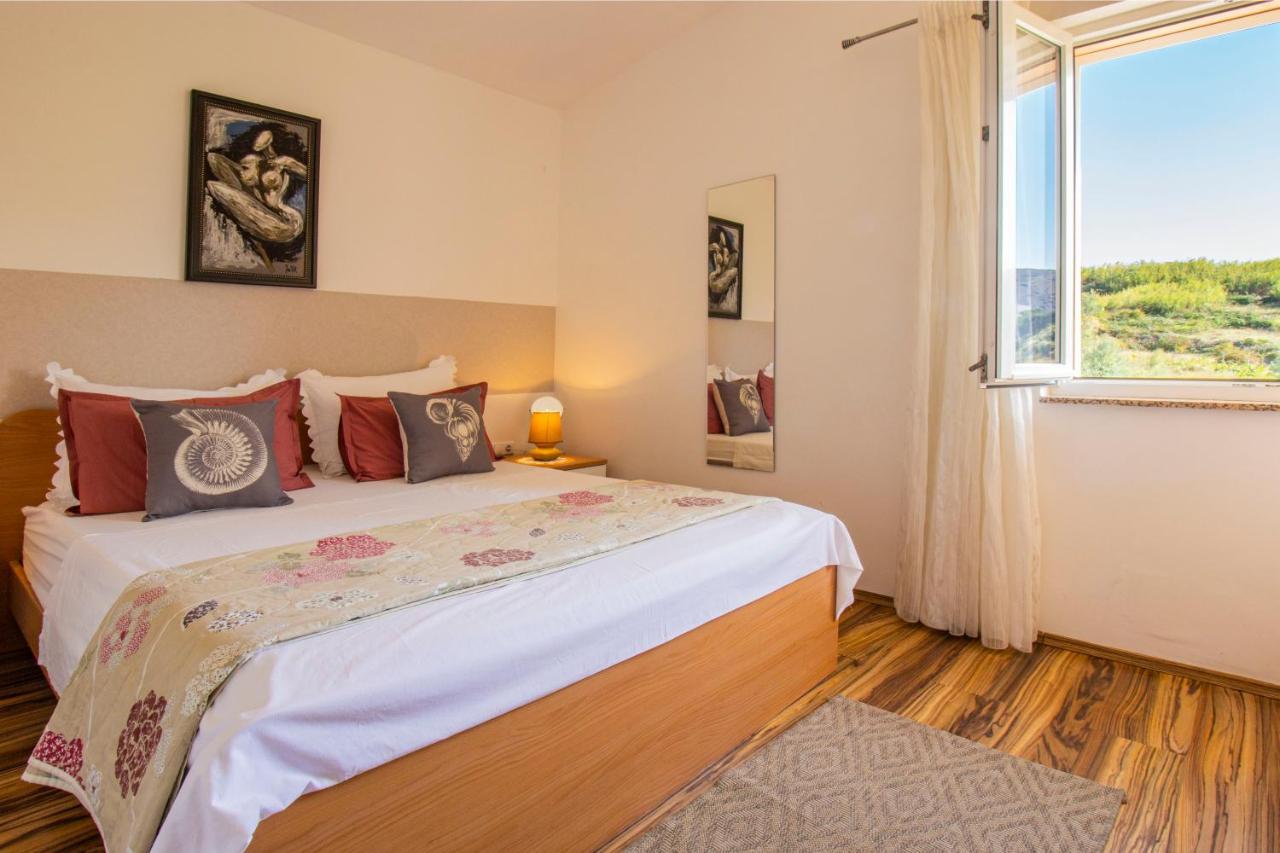 Durdica Beautiful Garden With Fantastic Sea And Mountain Views Appartement Metajna